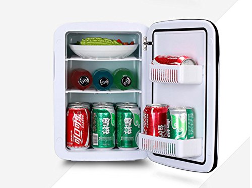 KY Mini Nevera Refrigerador del Coche 15L, calefacción de refrigeración bidireccional, refrigerador de los cosméticos farmacéuticos, Mini refrigerador Frigorífico