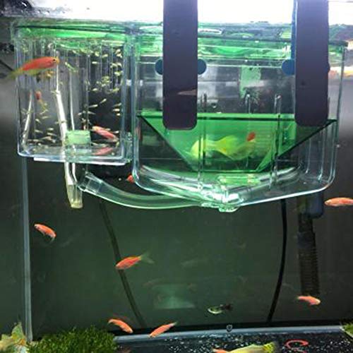 La cría de peces caja, Trampa acrílico flotante criadero de peces isotérmico, de doble capa Eclosión Incubadora Cría La cría, acuario del tanque de peces de crianza de contenedores Divisor con gancho