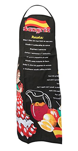 La Senorita Delantal Flamenco España Sangria - para mujer/mujeres