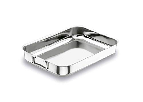 Lacor - 61550 - Rustidera Con Asa Abatible 50x36 cms.Inox 18%Cr.