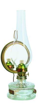 Lampara de aceite rellenable, lampara de petroleo de vidrio transparente, rellenable, candil decorativo con base decorada color dorado, con un espejo sostenedor de cobre amarillo, con cilndro soplado a boca, altura aprox. 32,5 cm, Oberstdorfer Glashütte