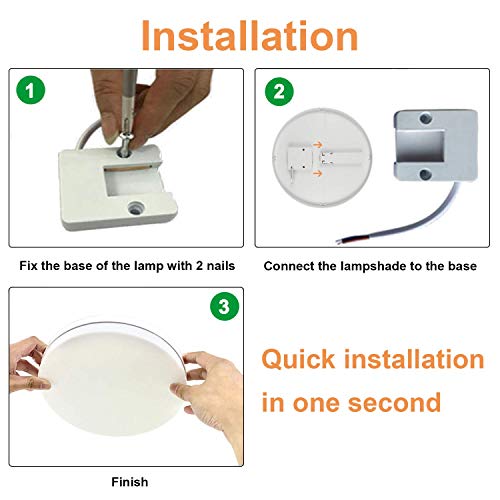 Lámpara de Techo LED 36W Ketom Blanco Frío 6500K Plafón de Techo Redonda Equivalente a la lámpara de 120W, Ultra Delgado IP44 Moderna Downlight Para Dormitorio Baño Küche Cocina Pasillo Comedor