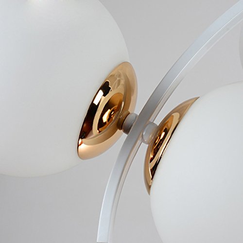 Lámpara plafón para sala de estar Después de The Hanging nórdica Pastoral creativa moderna Molecular Bola de cristal de iluminación de la sala lámpara del dormitorio del restaurante habichuelas mágica