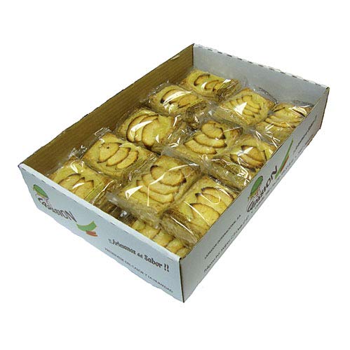 LAPASION - Tarta de manzana con edulcorante envuelta individualmente, caja de 2 Kg.