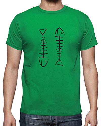 latostadora - Camiseta Simbolo del Ambriento - para Hombre Verde Pradera L