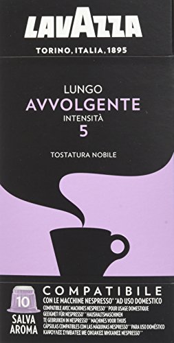 Lavazza Cápsulas de café Lungo Avvolgente - 5 paquete de 10 cápsulas