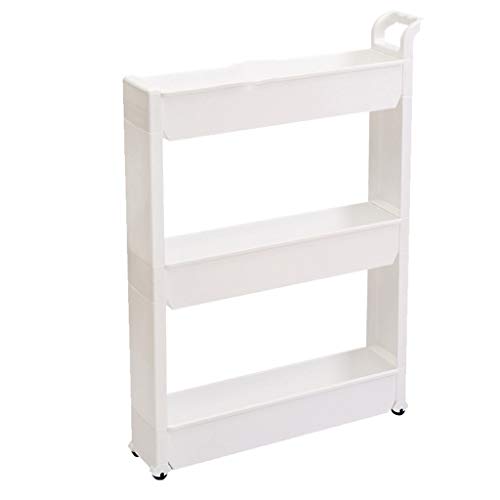 LCHY TB - Estantería de almacenamiento muy estrecha para cocina, cuarto de baño, frigorífico o cava, móvil con ruedas