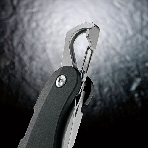 Leatherman C33 Navaja, Cuchillo de plata, mango negro