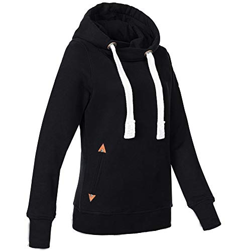 LEEDY Daily Hooded Pullover Tops Camisa, Camiseta de Manga Larga y Talla Grande para Mujer