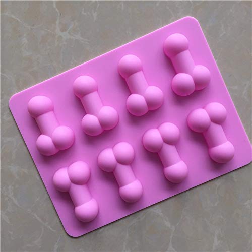 letaowl Moldes y bandejas para Hielo Spot Venta Al por Mayor 8 Even Sex Dick Silicone Chocolate Mold Ice Lattice Mold
