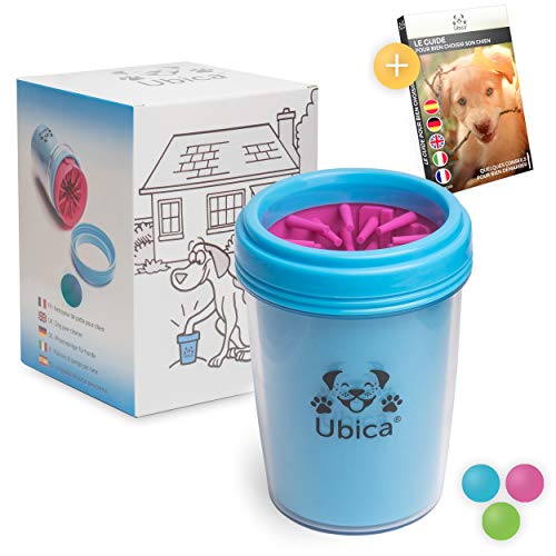 Limpiador de Patas para Perros y Gatos de Ubica - Con suaves cerdas de silicona - Fácil de usar - Elimina: barro, tierra y suciedad - Suave y seguro para su mascota - Colores:azul