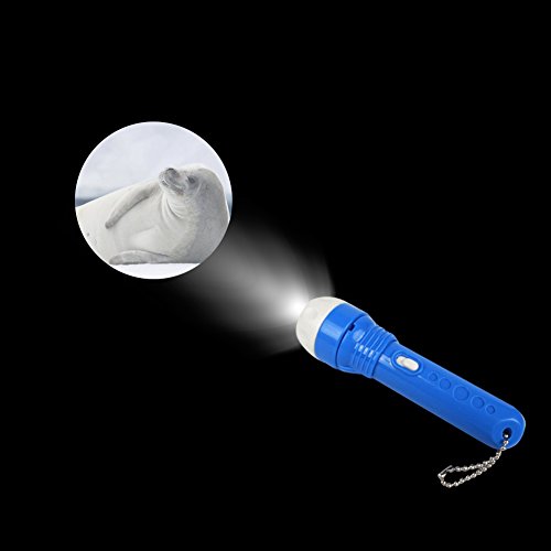 Linternas Proyector de 3 Cuentos Infantiles para Niños Juguetes Educativo Iluminación Nocturno para niños Proyector de cuento de hadas Glow Toy Baby Lighting linterna (Vida marina)