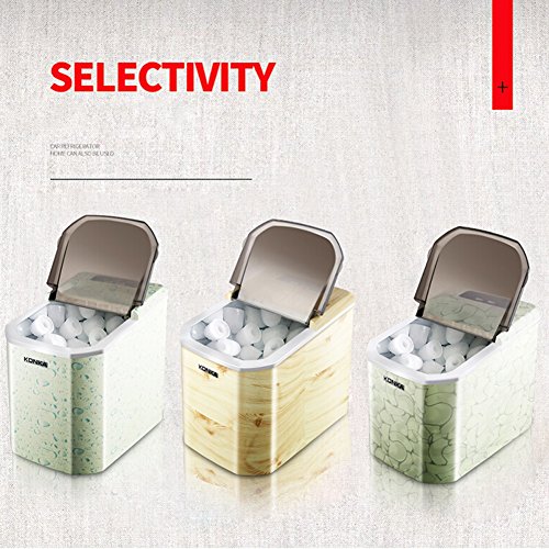 LIQICAI Portátil Maquina Hielo Mesa Rinde 15 Kg De Hielo Por 24 Horas Cubitos De Hielo Listos En 6-13 Minutos Fabricador De Hielo Hosteleria, 3 colores opcionales (Color : Yellow1)