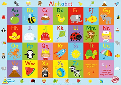 Little Wigwam - Póster educativo (60 x 42 cm), diseño de alfabeto