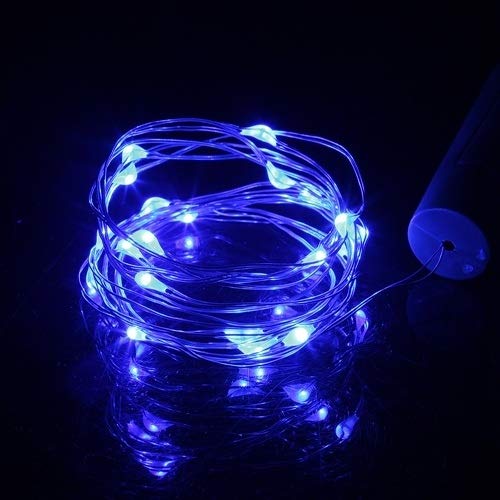 L.J.JZDY Luces Frasco de conservas Cadena de luz LED 10pcs Alambre de Cobre Hada 1M 2M Garland luz Decorativa de la Botella de Cristal del Arte la decoración del hogar