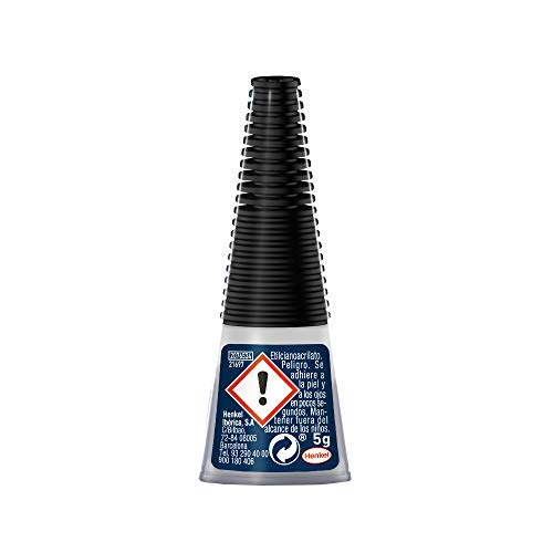 Loctite Super Glue-3 Precisión, pegamento transparente de máxima precisión, pegamento instantáneo triple resistente, adhesivo universal con goteo fácil de regular, 1x5 g