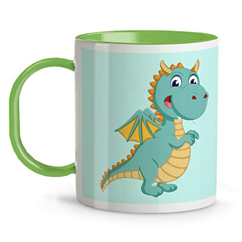 LolaPix Taza de Plástico Dragón Personalizada con Nombre. Niña Niño. Varios Diseños a Elegir. Dragón
