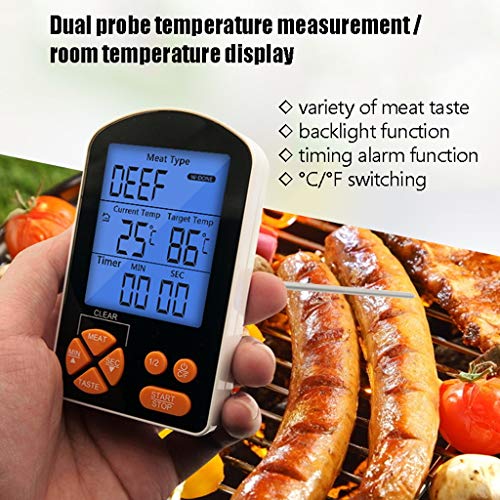 Love lamp Alimentador Horno Termómetro Cocina Alimentos para Hornear Aceite De Azúcar Agua Caliente Medidor De Temperatura Alarma Electrónica Termómetro Sonda