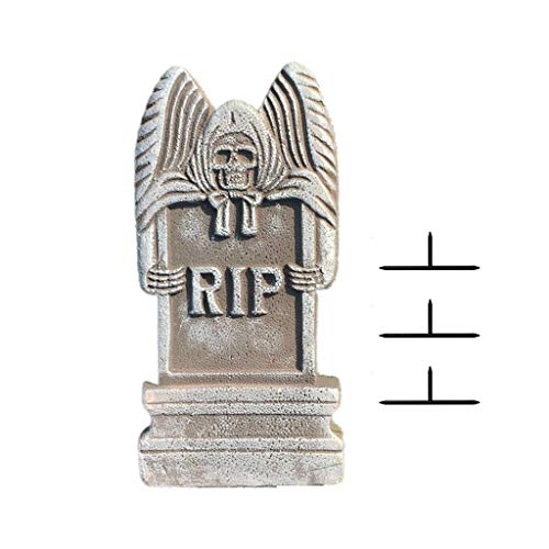 LQH Halloween de 17" Espuma PIR Cementerio Lápidas (1 Pack), lápida Decoración (Size : 4)