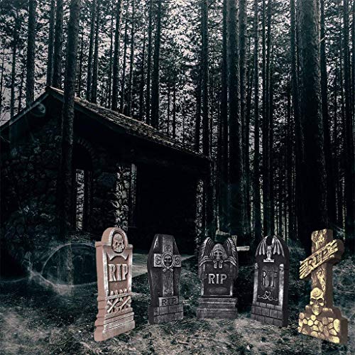 LQH Halloween de 17" Espuma PIR Cementerio Lápidas (1 Pack), lápida Decoración (Size : 4)