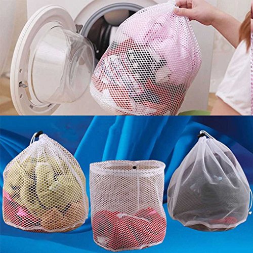 LUFA Lavado Bolsa de lavandería Lavadora Bolsas de Malla Herramientas de Limpieza doméstica Accesorios Lavado de Ropa Cuidado Rejilla Fina S