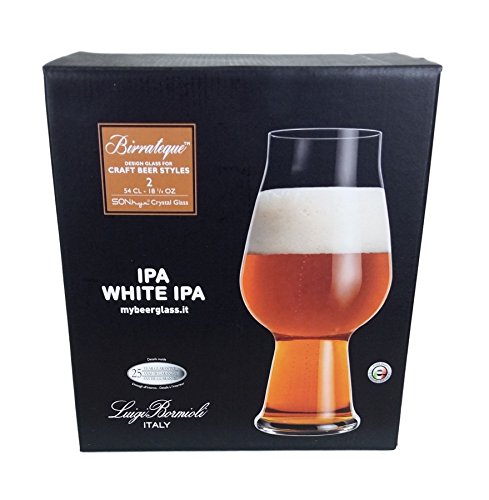Luigi Bormioli birrateque – Juego de 2, IPA cerveza vasos de pinta Ale