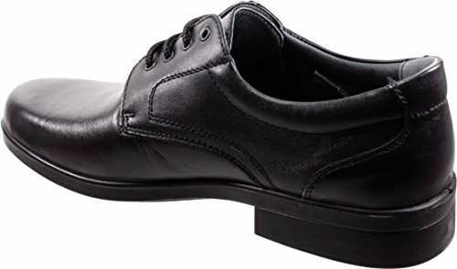 LUISETTI 26853 Negro - Zapato Cordones Piel Profesional Fabricado en españa (42 EU, Negro)