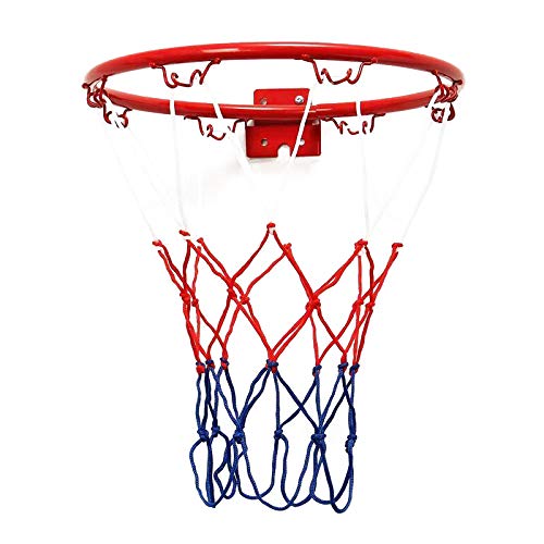 Lumon Canasta de Baloncesto Soporte Pared, Plegable Llanta Red, Deporte Regalo Juguetes para Interior Exterior Niños