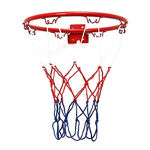 Lumon Canasta de Baloncesto Soporte Pared, Plegable Llanta Red, Deporte Regalo Juguetes para Interior Exterior Niños