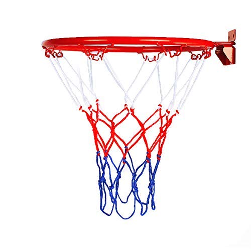 Lumon Canasta de Baloncesto Soporte Pared, Plegable Llanta Red, Deporte Regalo Juguetes para Interior Exterior Niños