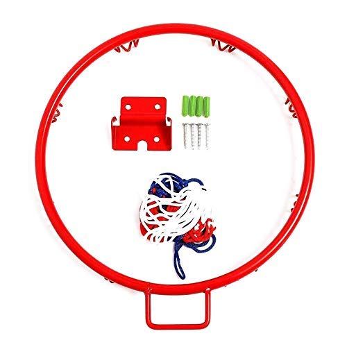 Lumon Canasta de Baloncesto Soporte Pared, Plegable Llanta Red, Deporte Regalo Juguetes para Interior Exterior Niños