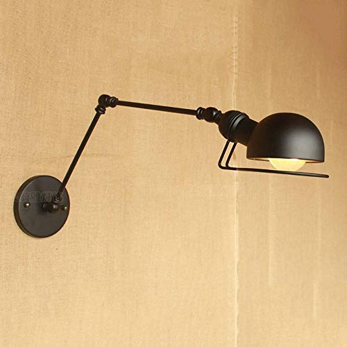 Luz de gabinete de pared, Bermnn Industrial de la vendimia largo brazo ajustable lámpara de pared del ático Porche ala del balcón Creativa Restaurante Bar Menaje oscilación de pared Tipo retro de la p