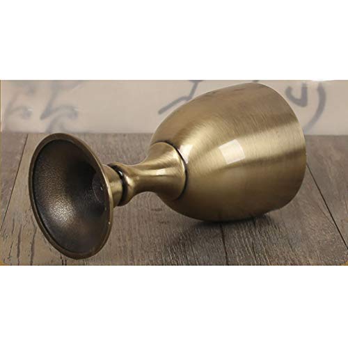 LYY-jew Copa de Vino Retro, Copa de cóctel de Bronce Vintage, Material de Zinc, Accesorios para la decoración del hogar Drama de Vestuario, 100ML, 6 × 11.5CM