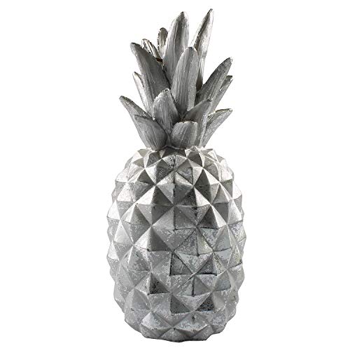 MACOSA WV428 - Figura decorativa de piña vintage, accesorio para el hogar fruta tropical, 33 cm de alto, decoración brillante