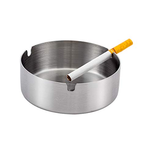 Madholly 4 Piezas cenicero,ceniceros Exterior de 10 cm de diámetro cenicero Parabrisas para Uso Interior y Exterior