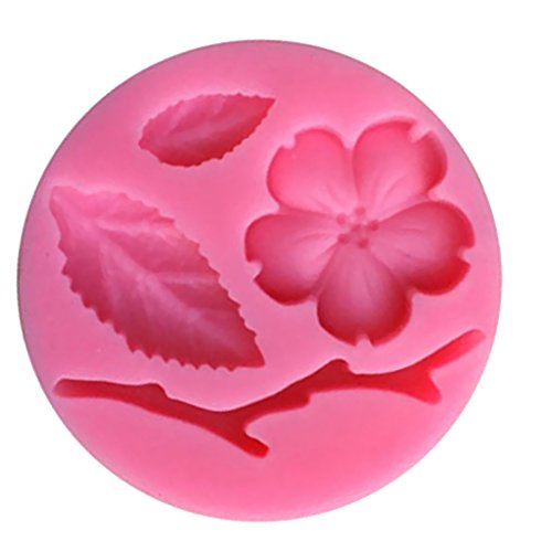 MagiDeal 3D Flor de Melocotón Silicona Jabón Molde de Torta Pasta Azúcar Bakeware