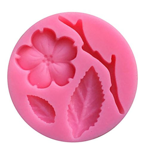 MagiDeal 3D Flor de Melocotón Silicona Jabón Molde de Torta Pasta Azúcar Bakeware