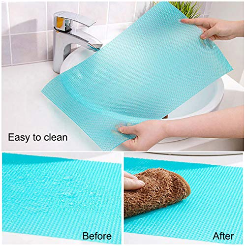 MaoXinTek Alfombras de Refrigerador 8 Piezas Multifuncional Liners del Refrigerador Ideal para Frigorífico Mostrador de Cocina Cajón 29cm x 45cm