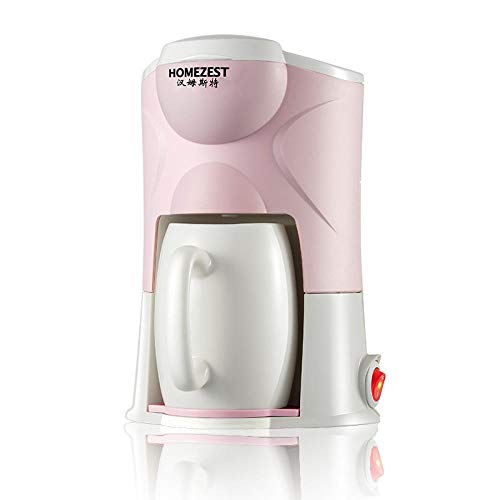 Máquina de café tipo goteo pequeña taza de cerámica portátil para preparar té, color negro