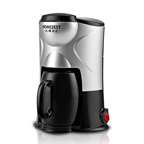Máquina de café tipo goteo pequeña taza de cerámica portátil para preparar té, color negro