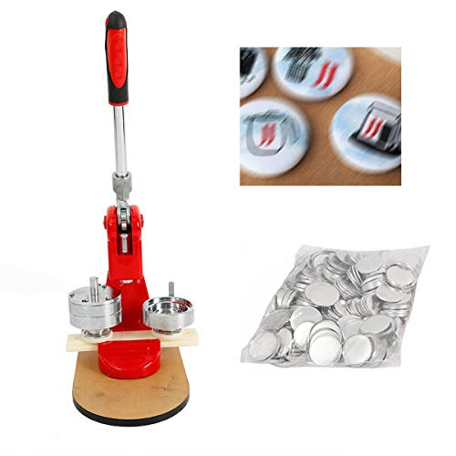 Máquina para hacer chapas (58 mm, incluye máquina de dibujar personalizada, molde, 500 piezas en bruto y cúter)