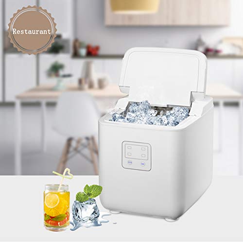 Máquinas para hacer hielo Máquina Para Hacer Hielo, Encimera 1L Maquina De Hielo, 9 Cubitos De Hielo En 8 Minutos, 15Kg De Hielo En 24 Horas, No Se Requiere Fontanería, Limpieza Automática, ABDOMINA
