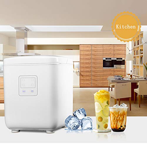 Máquinas para hacer hielo Máquina Para Hacer Hielo, Encimera 1L Maquina De Hielo, 9 Cubitos De Hielo En 8 Minutos, 15Kg De Hielo En 24 Horas, No Se Requiere Fontanería, Limpieza Automática, ABDOMINA