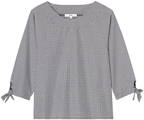 Marca Amazon - find. Blusa Mujer, Negro (Black Mix), 36, Label: XS