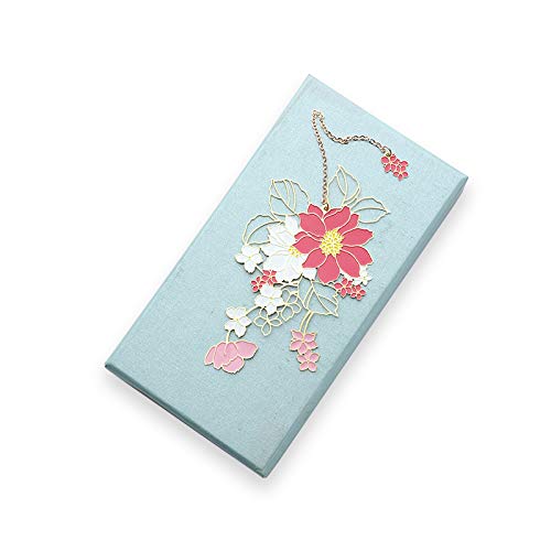 Marcador de flores de metal Marcador metálico clásico de estilo chino Marcador de latón Marcador colgante Marcador decorativo 10cm