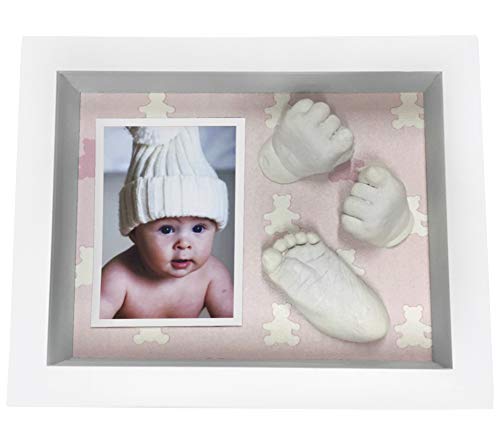 MARCOS HUELLAS DE BEBE (OSOS ROSAS, 20 x 4,3 x 25 cm)