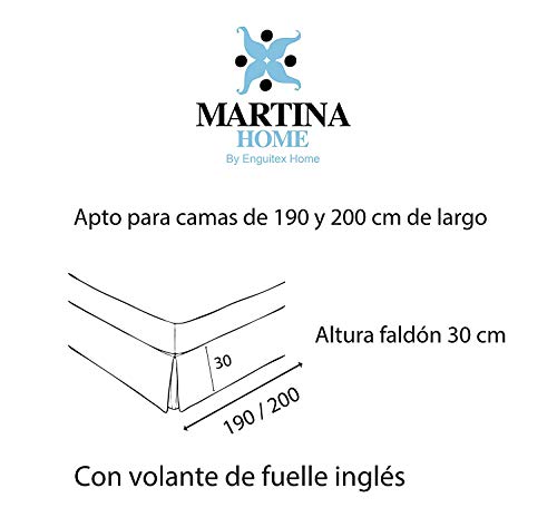 Martina Home Cubre canape, Gris, Cama de 160