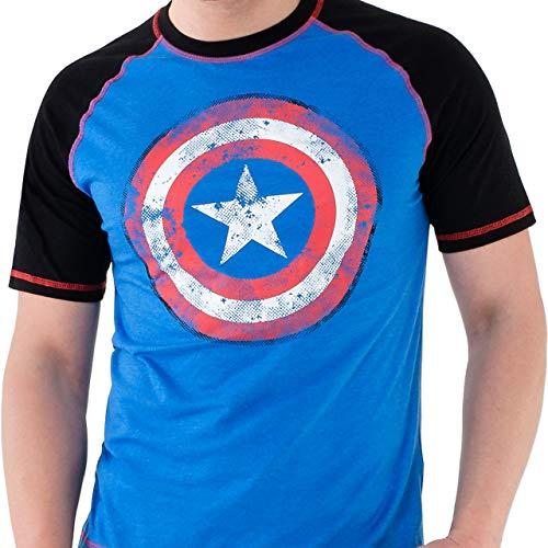 Marvel - Pijama para Hombre - Avengers Capitán América - X-Large