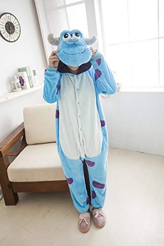 Mauea Unisexo Hombre Mujer Pijamas Halloween Traje Invierno Disfraz Animal Pyjamas Cosplay Monstruo S