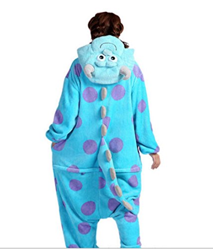Mauea Unisexo Hombre Mujer Pijamas Halloween Traje Invierno Disfraz Animal Pyjamas Cosplay Monstruo S
